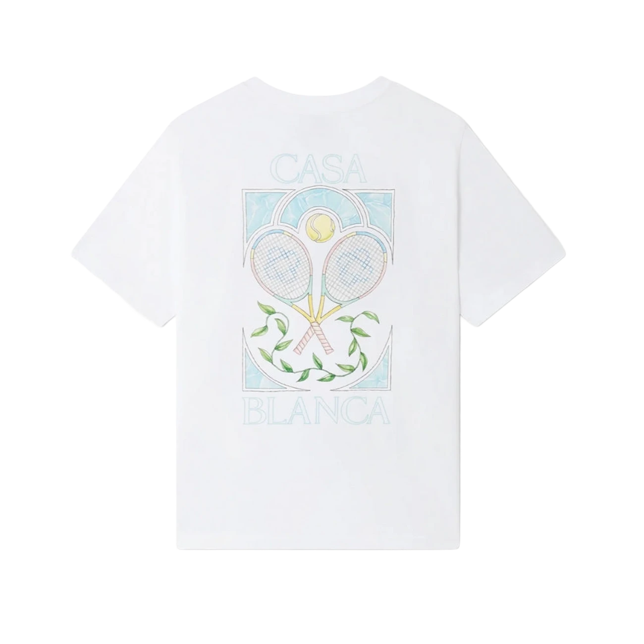 T-Shirt Tennis Pastel - Casablanca - Blanc