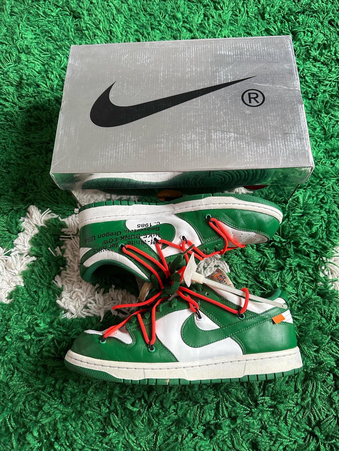 Dunk Low Off-White Pine Green 43