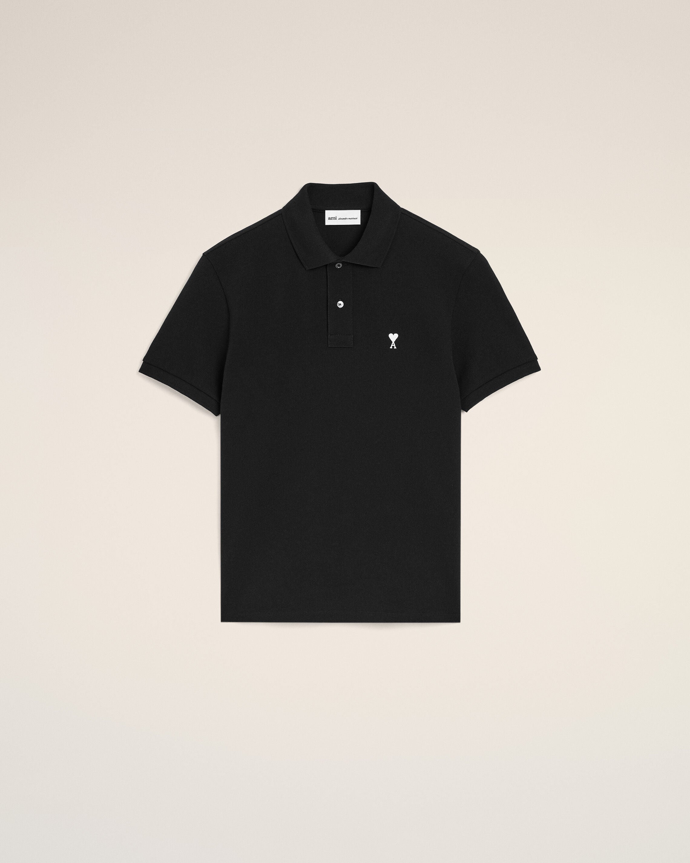 Polo Manches Courtes Ami de Cœur Noir - Ami Paris