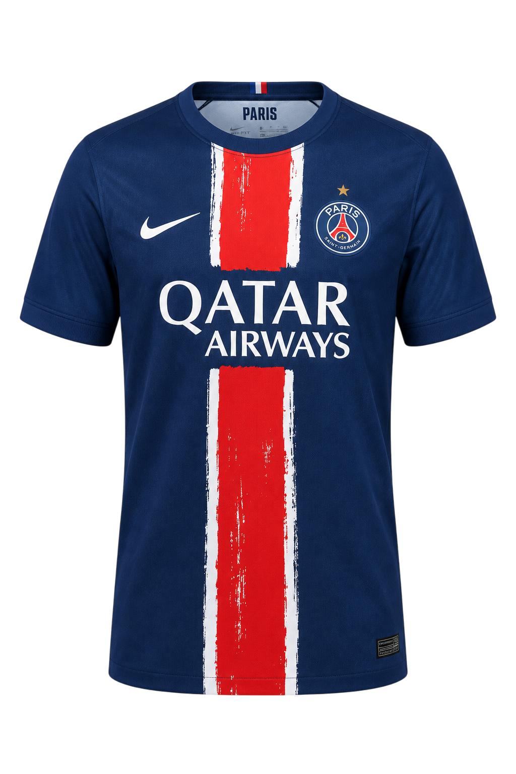 Maillot officiel Nike Paris Saint-Germain 2024/25 domicile bleu marine avec bande centrale rouge chez We Have It