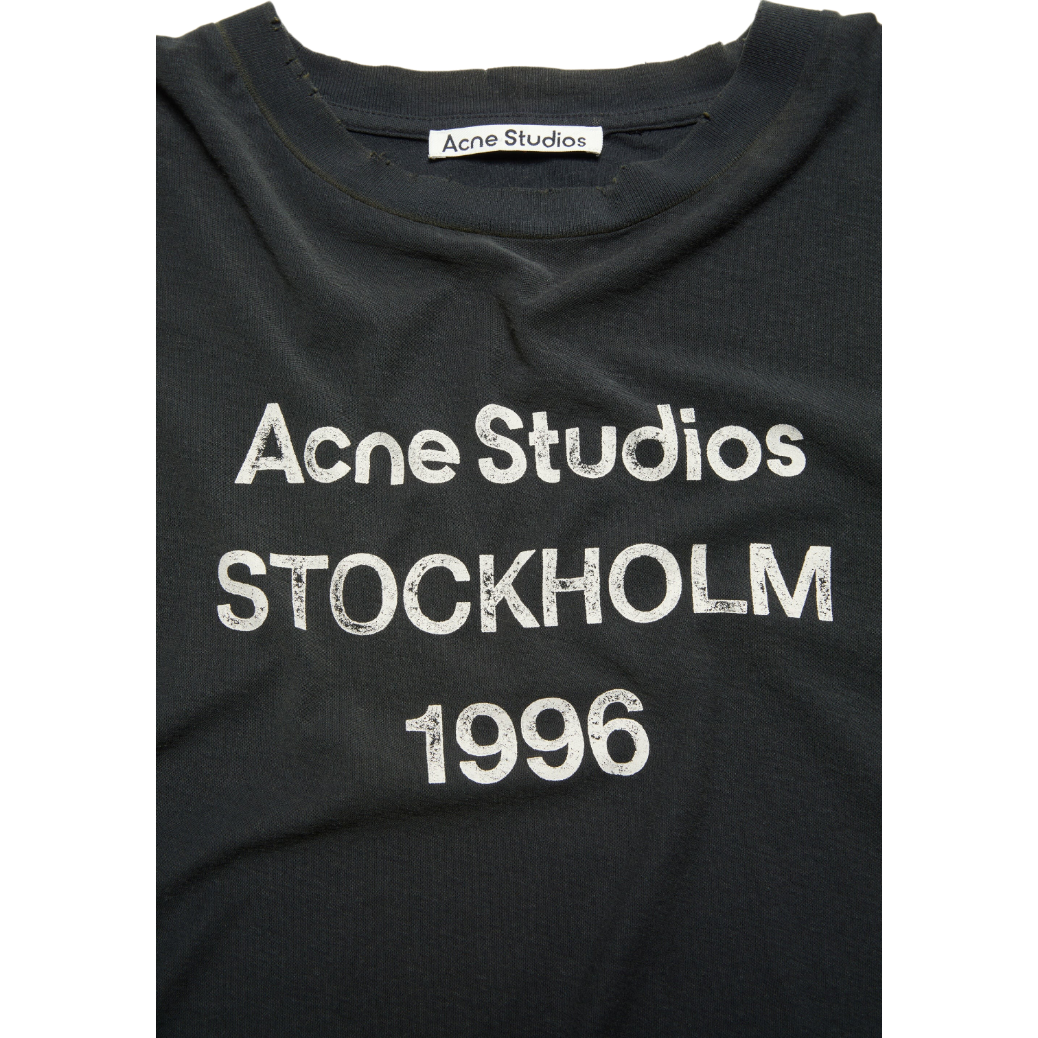 T-Shirt Sprayed Logo – Acne Studios – Noir