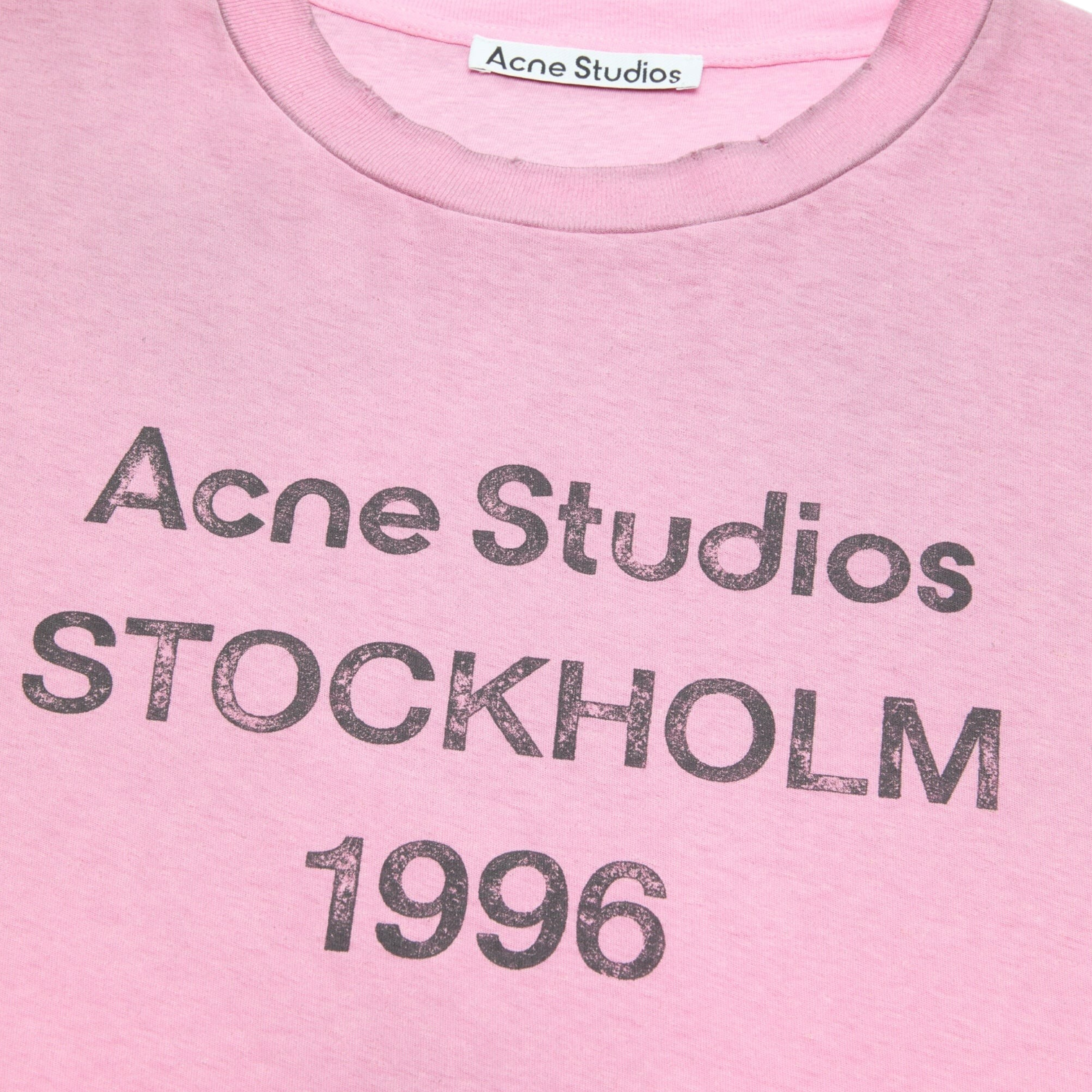T-Shirt Sprayed Logo – Acne Studios – Rose Bonbon