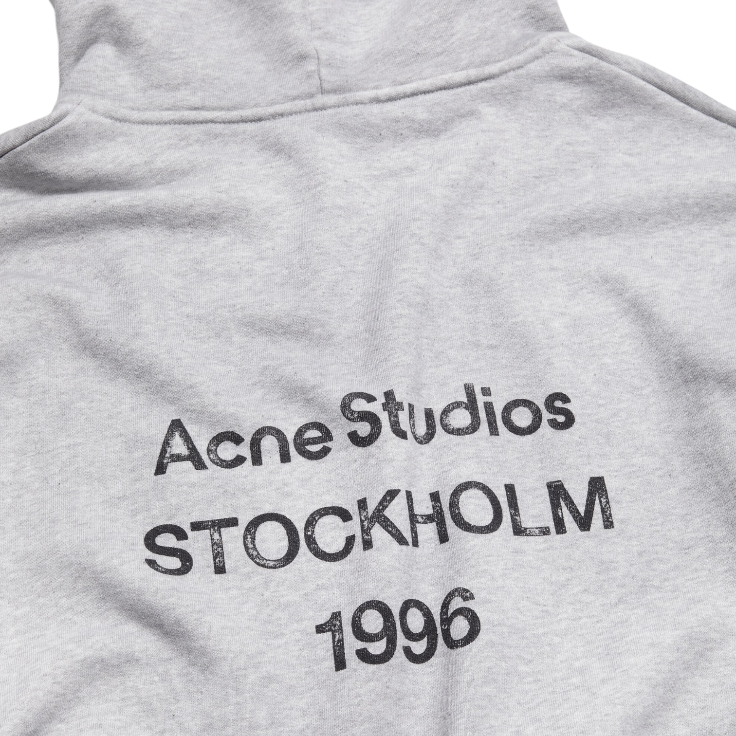 Hoodie Fleece Logo – Acne Studios – Gris Chiné