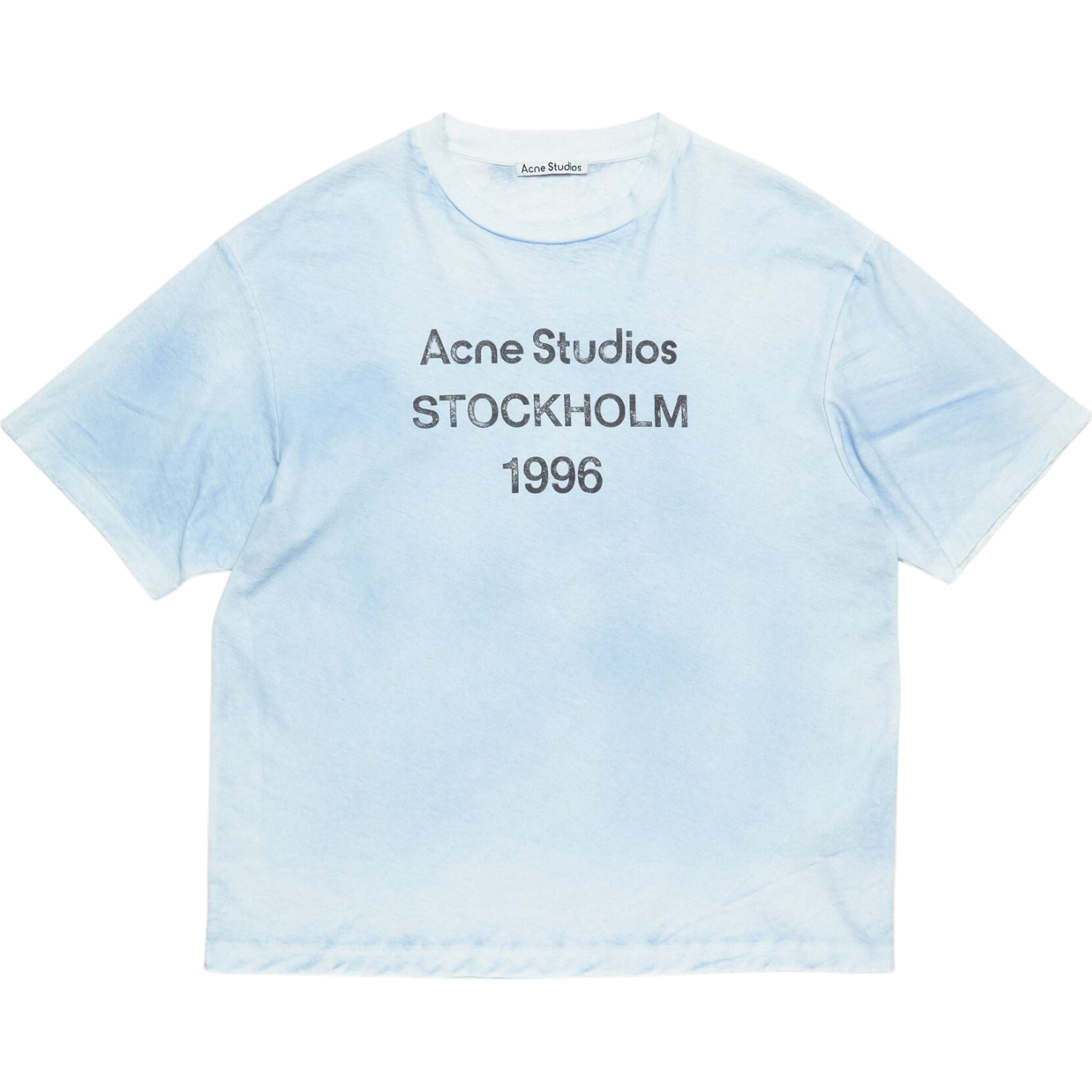 T-Shirt Sprayed Logo – Acne Studios – Bleu