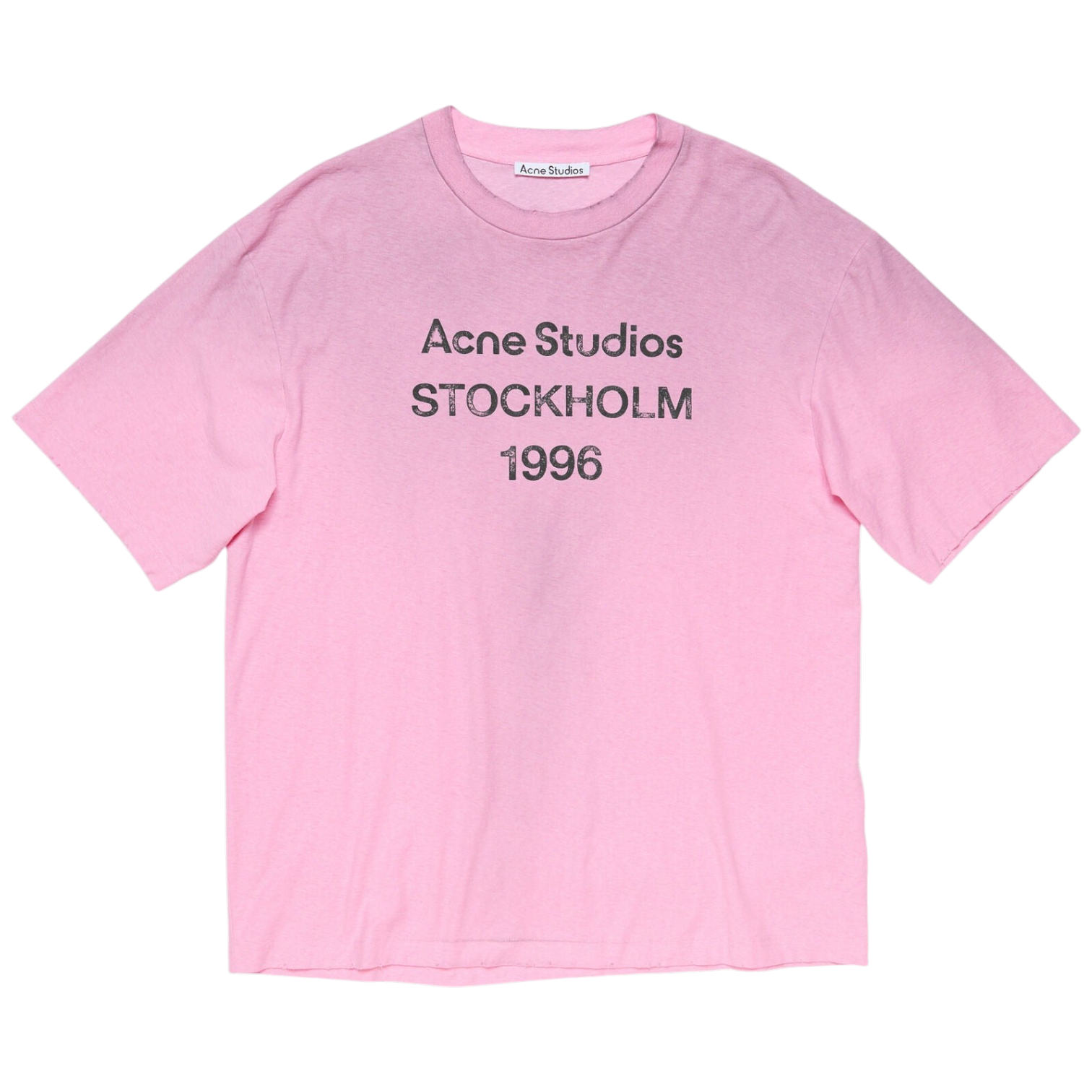 T-Shirt Sprayed Logo – Acne Studios – Rose Bonbon