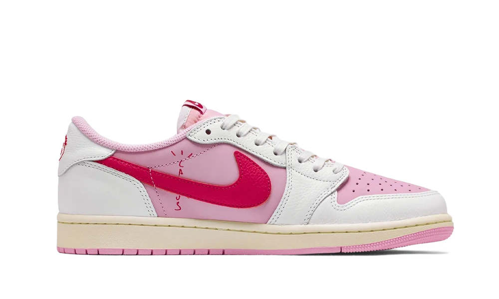 Air Jordan 1 Retro Low OG SP Travis Scott Sail Tropical Pink