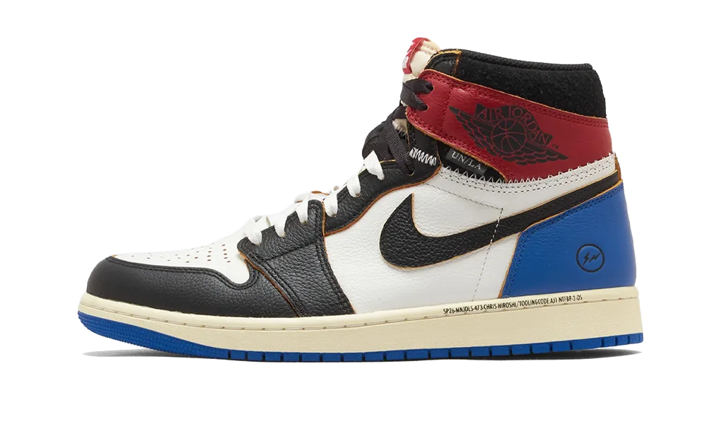 Air Jordan 1 Retro High OG SP Fragment x Union LA Varsity Red Sport Royal