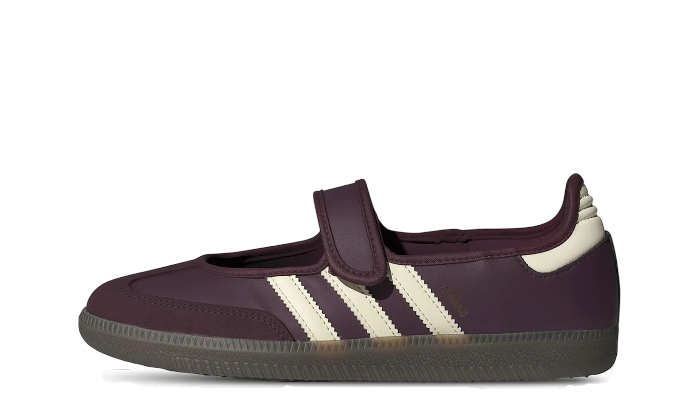 Samba Jane Maroon Cream White