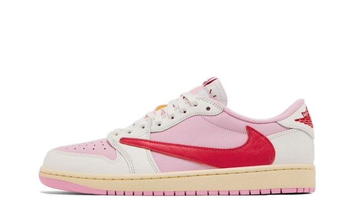 Air Jordan 1 Retro Low OG SP Travis Scott Sail Tropical Pink