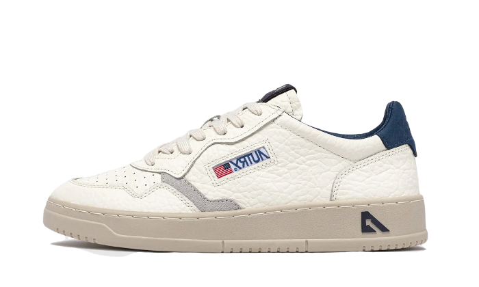 Autry Medalist NE-12 Cuir Blanc Bleu Mixte Unisexe