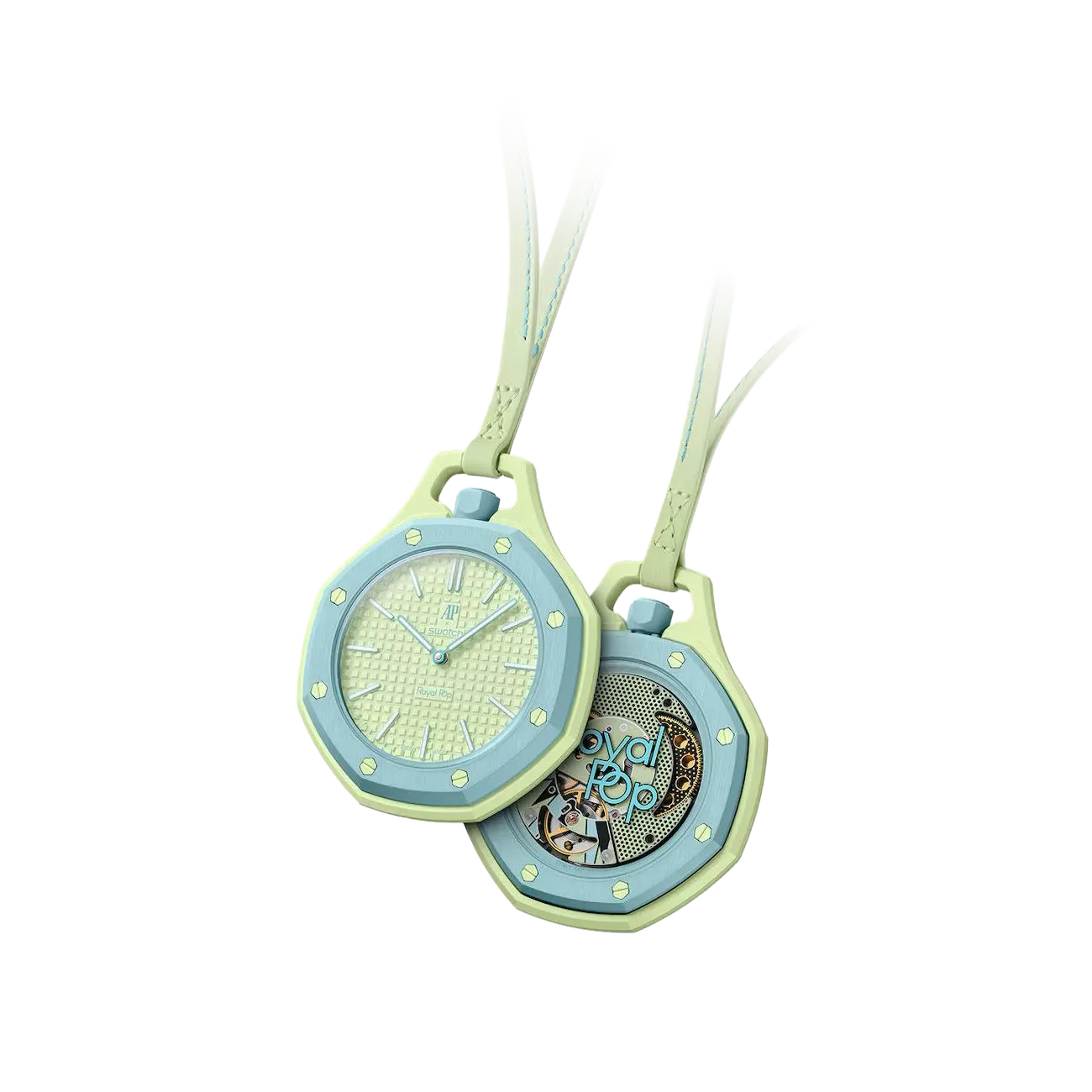 Swatch Audemars Piguet Royal Pop Collection Pocket Watch Blaue Acht