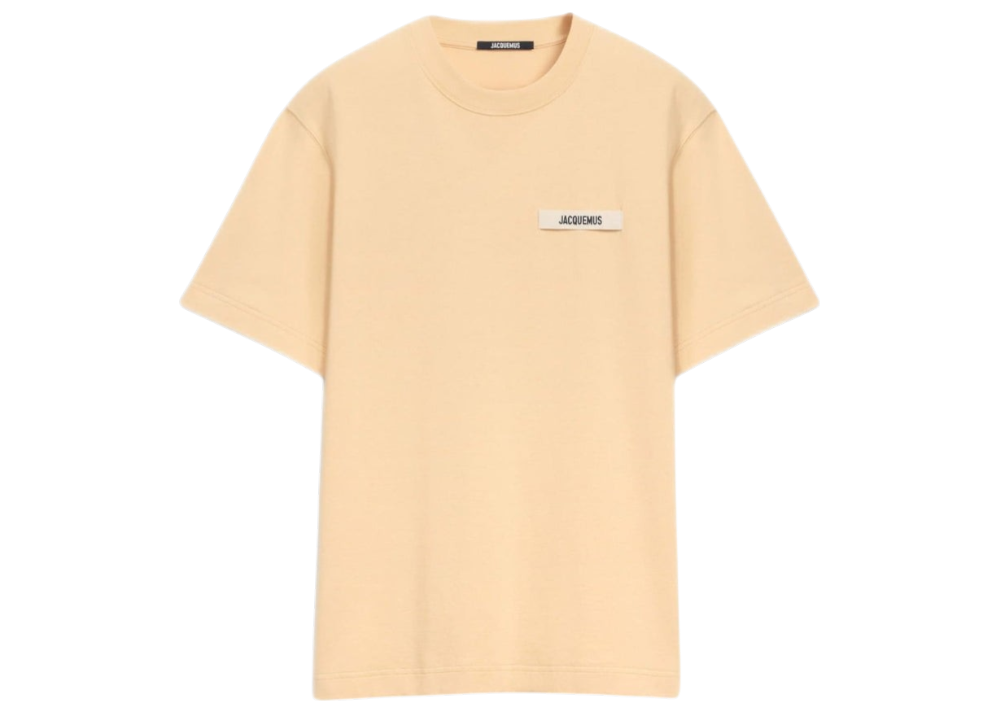 T-Shirt Gros Grain – Jacquemus – Beige Abricot