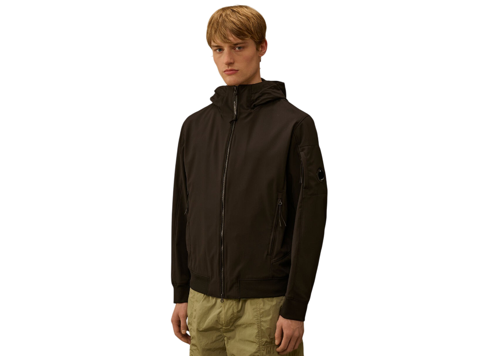Shell-R Hooded Lens Jacket - CP COMPANY - Black