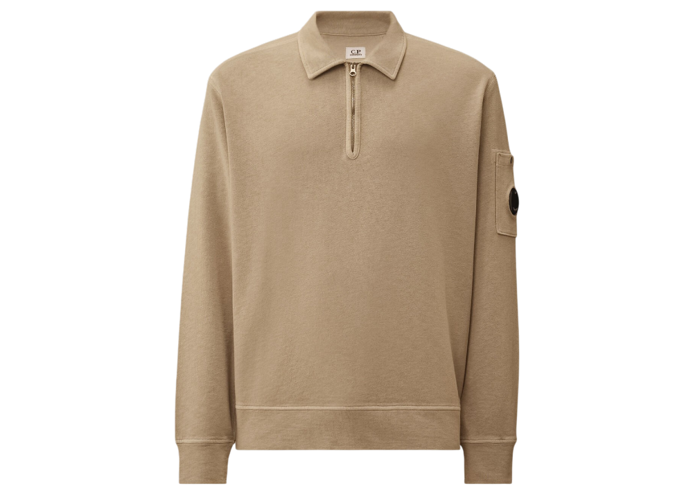 Malfilè Fleece Lens Half Zip Sweatshirt -  DOVE - GREY