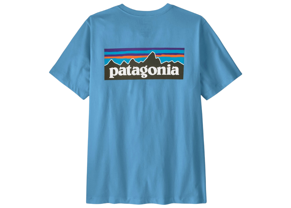 Patagonia Men's P-6 Logo T-Shirt Bleu
