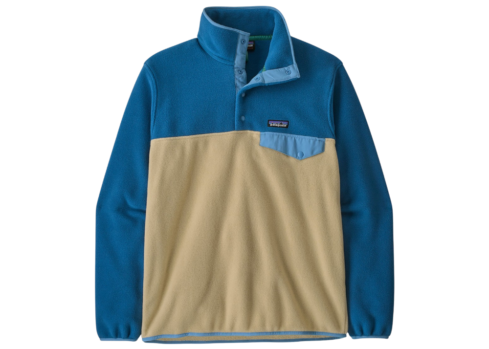 Veste Patagonia Men’s Lightweight Synchilla Snap-T Fleece Pullover Coupe Regular Bleu