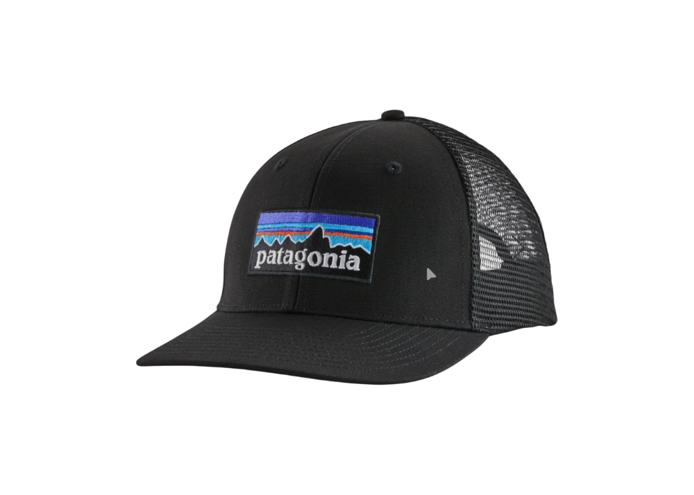 Patagonia P-6 Logo Trucker Hat Noir