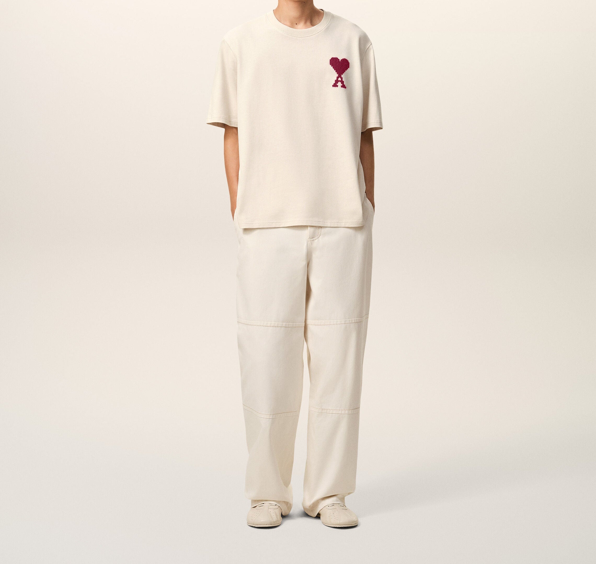 T-Shirt Ami de Cœur Wild Spark – Ami Paris – Blanc