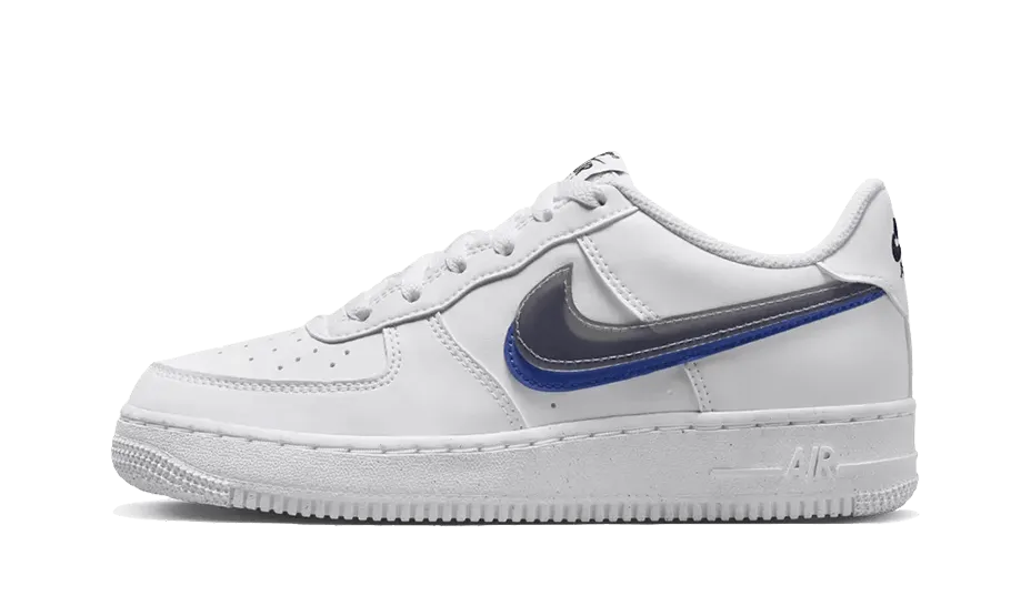 Nike air force 1 low black white swoosh sales