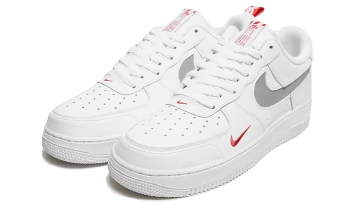 Air Force 1 Low White Red Mini Swoosh