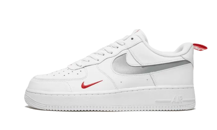 Air Force 1 Low White Red Mini Swoosh