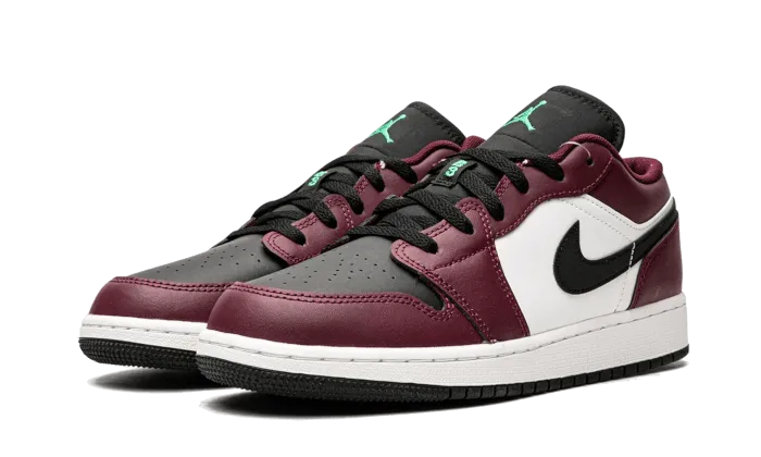 Air Jordan 1 Low SE Dark Beetroot Black Roma Green