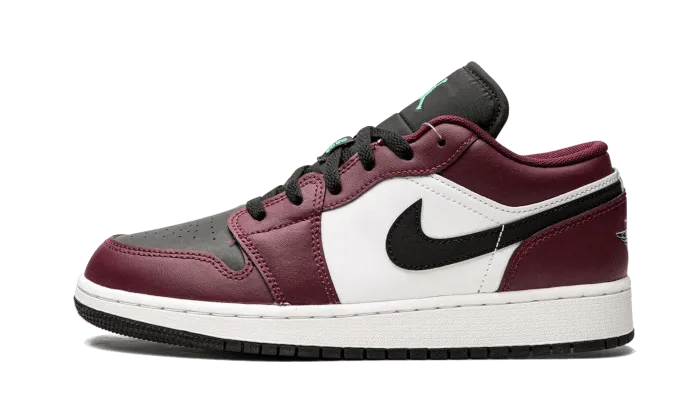 Air Jordan 1 Low SE Dark Beetroot Black Roma Green