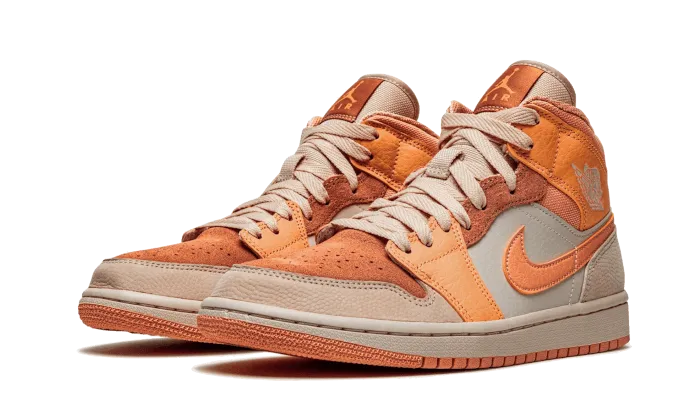 Air Jordan 1 Mid Apricot Orange