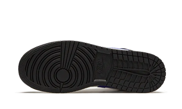 Air Jordan 1 Mid Black Racer Blue White - 554725-084