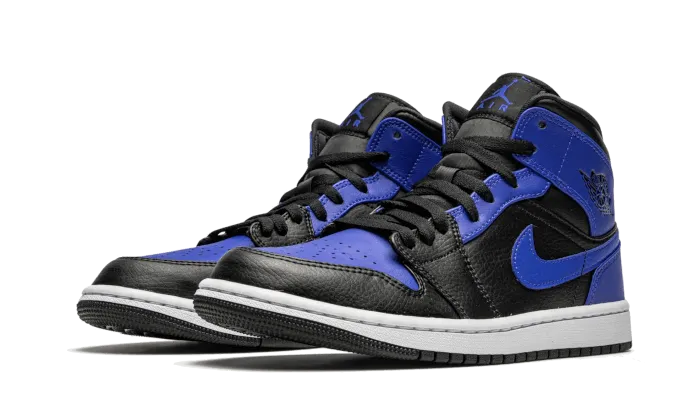 Air Jordan 1 Mid Hyper Royal Tumbled Leather