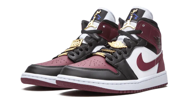 Air Jordan 1 Mid SE Black Dark Beetroot