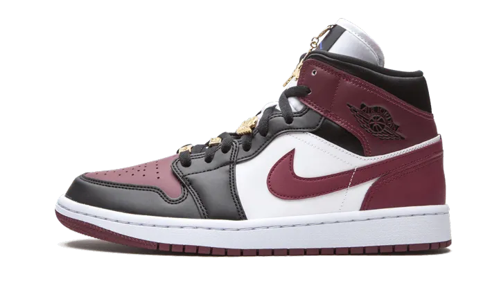 Air Jordan 1 Mid SE Black Dark Beetroot