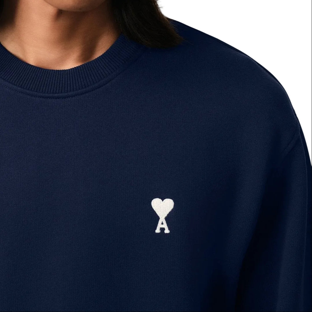 Sweatshirt Ami De Coeur – Ami Paris – Bleu Marine Blanc