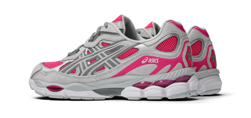 Baskets We Have It ASICS Gel-NYC en mesh rose vif et empiècements gris béton avec amorti Gel pour un style urbain