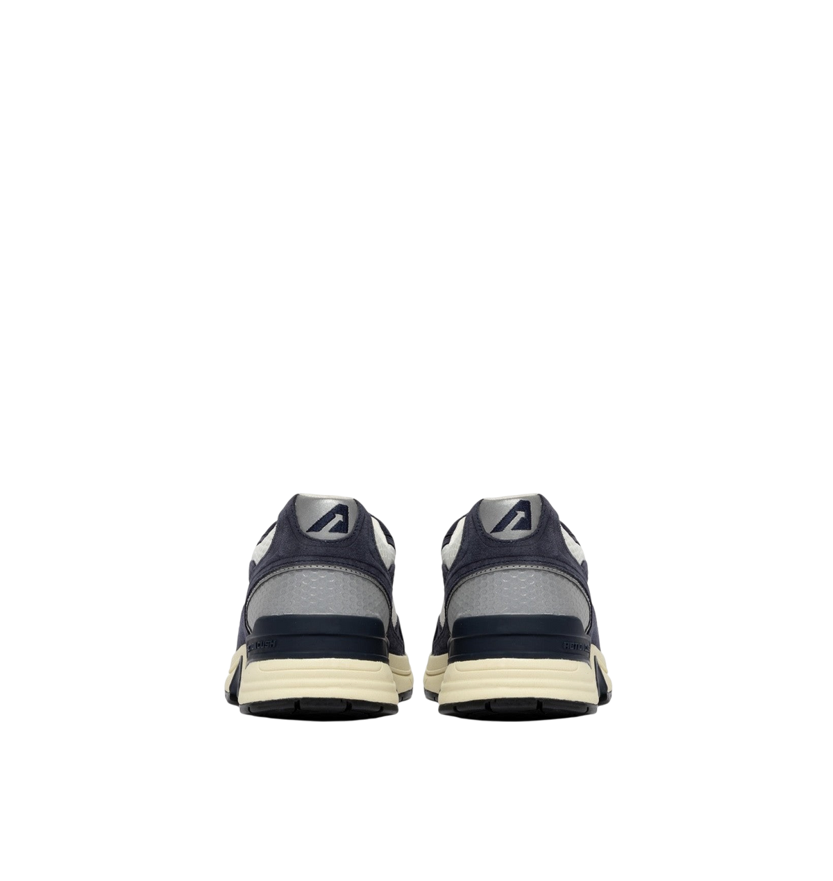 BASKETS AUTRY HYPERWAY EN MESH ET DAIM SPACE BLUE ET ARGENT