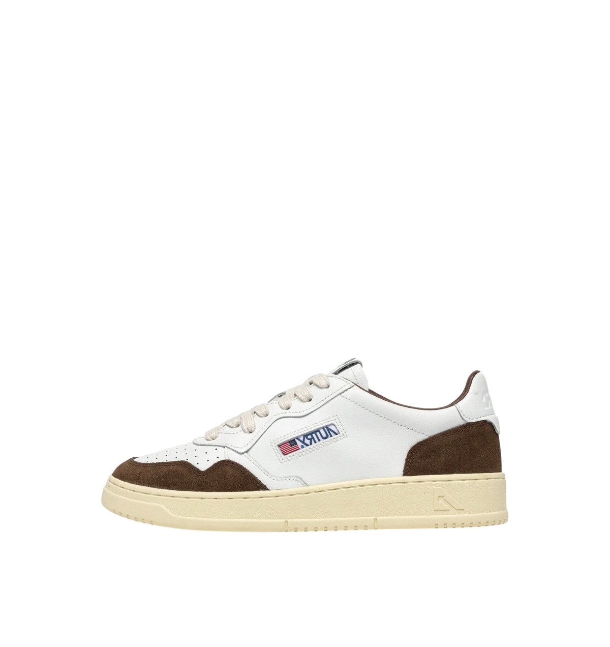 BASKETS AUTRY MEDALIST LOW EN CUIR BLANC ET DAIM TUNDRA