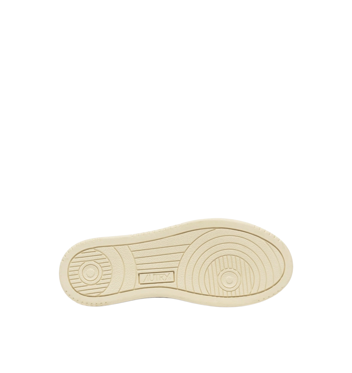 BASKETS AUTRY MEDALIST LOW EN CUIR ET DAIM BLANC ET OR