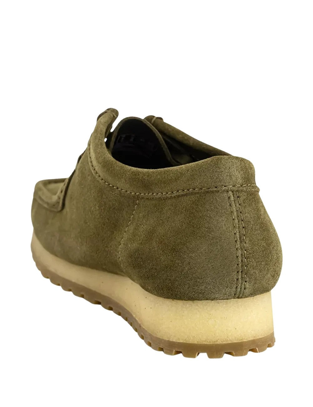 Chaussures Clarks Originals Wallabee RB Olive Suede Vert