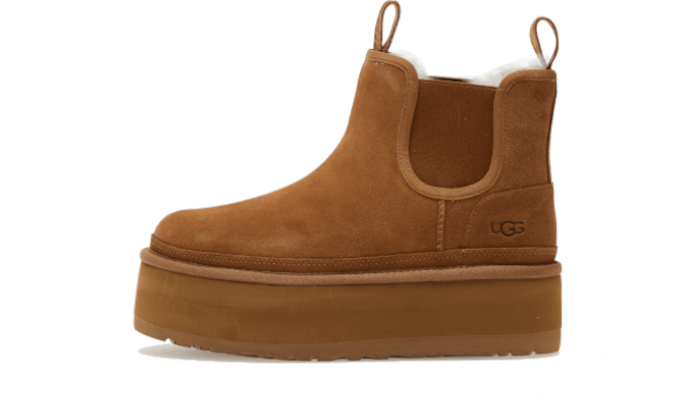 Neumel Platform Chelsea Boot Chestnut