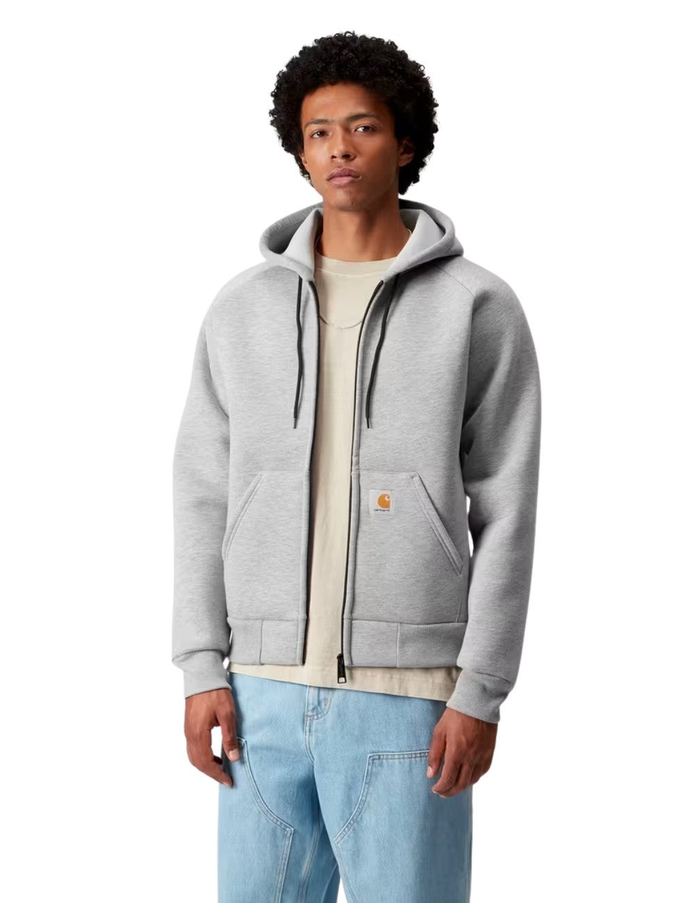 Veste à capuche Carhartt WIP Car-Lux Hooded Jacket Gris (Grey Heather) pour homme