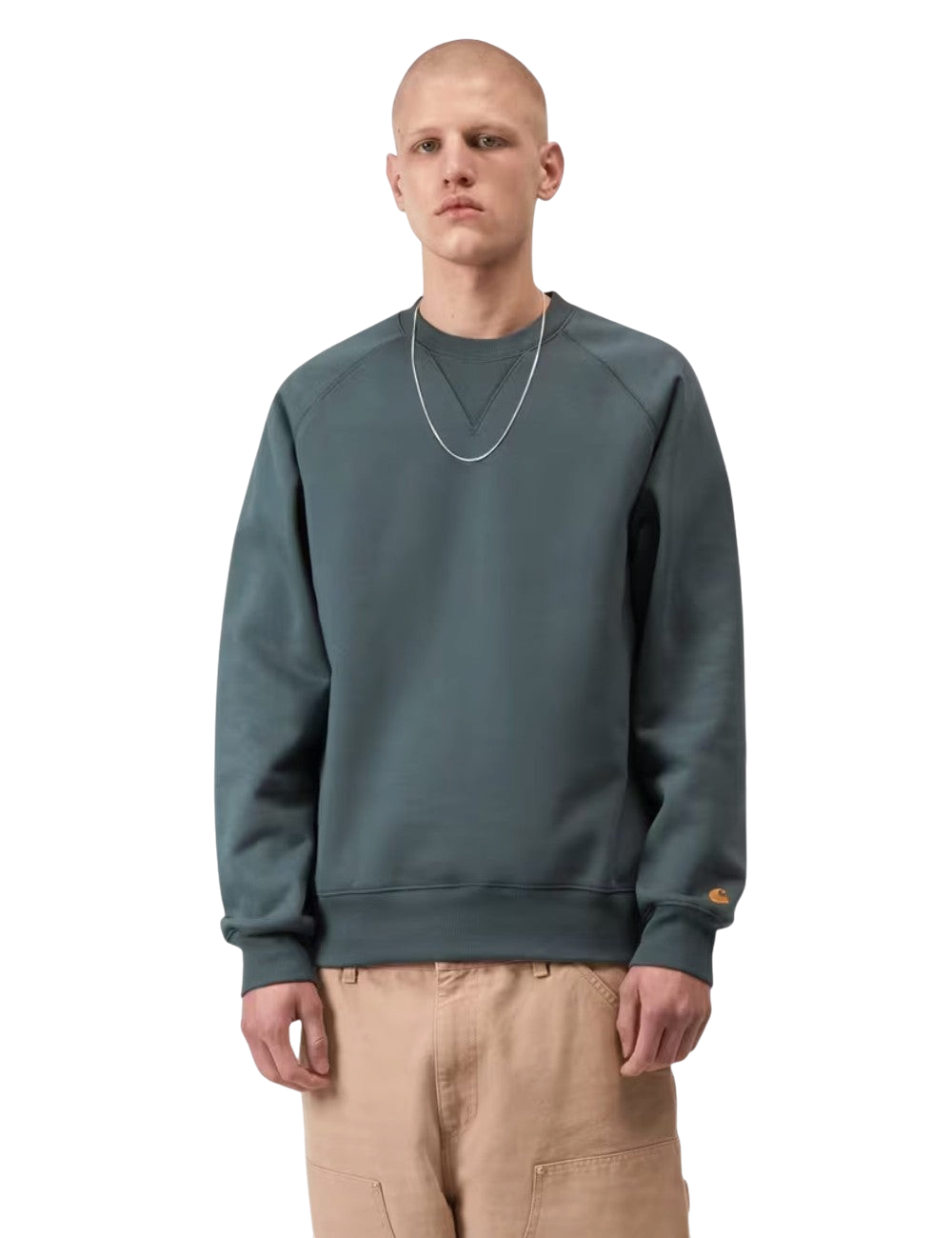Sweatshirt Carhartt WIP Chase Sweatshirt Bleu pour homme