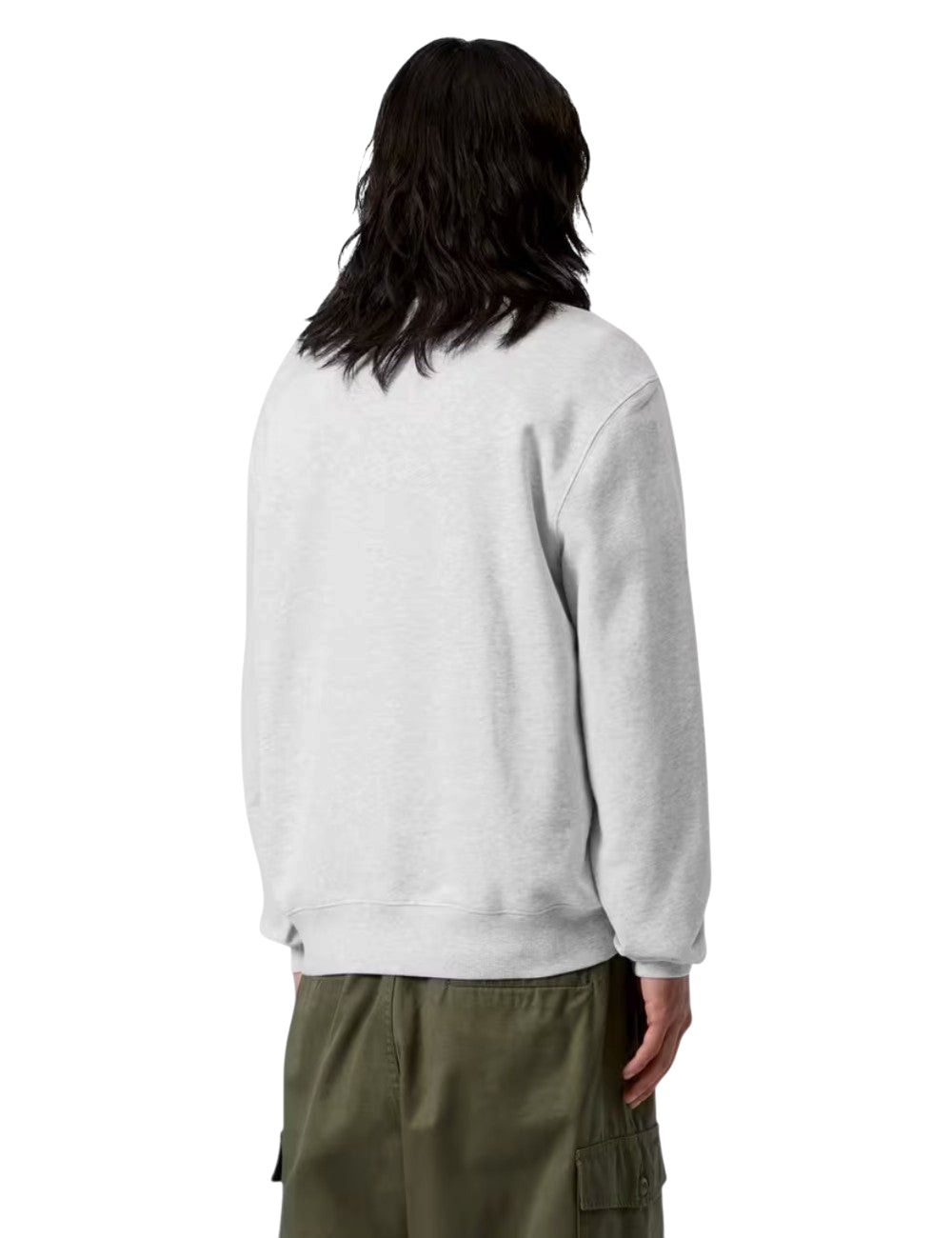 Sweatshirt Carhartt WIP Clover Sweatshirt Gris (Pewter) pour homme