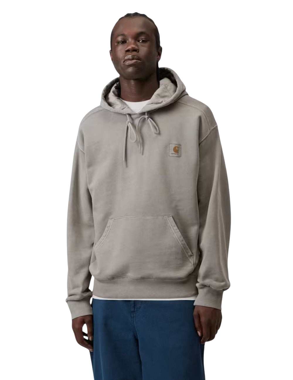 Sweatshirt à capuche Carhartt WIP Hooded Nelson Sweatshirt Gris (Pico) pour homme