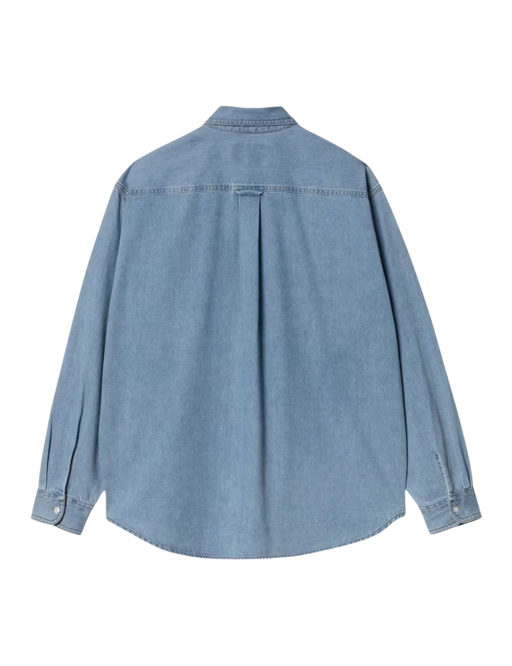 Chemise en jean Carhartt WIP L/S Lucas Shirt Bleu (Blue Stone Washed) 100% coton pour homme