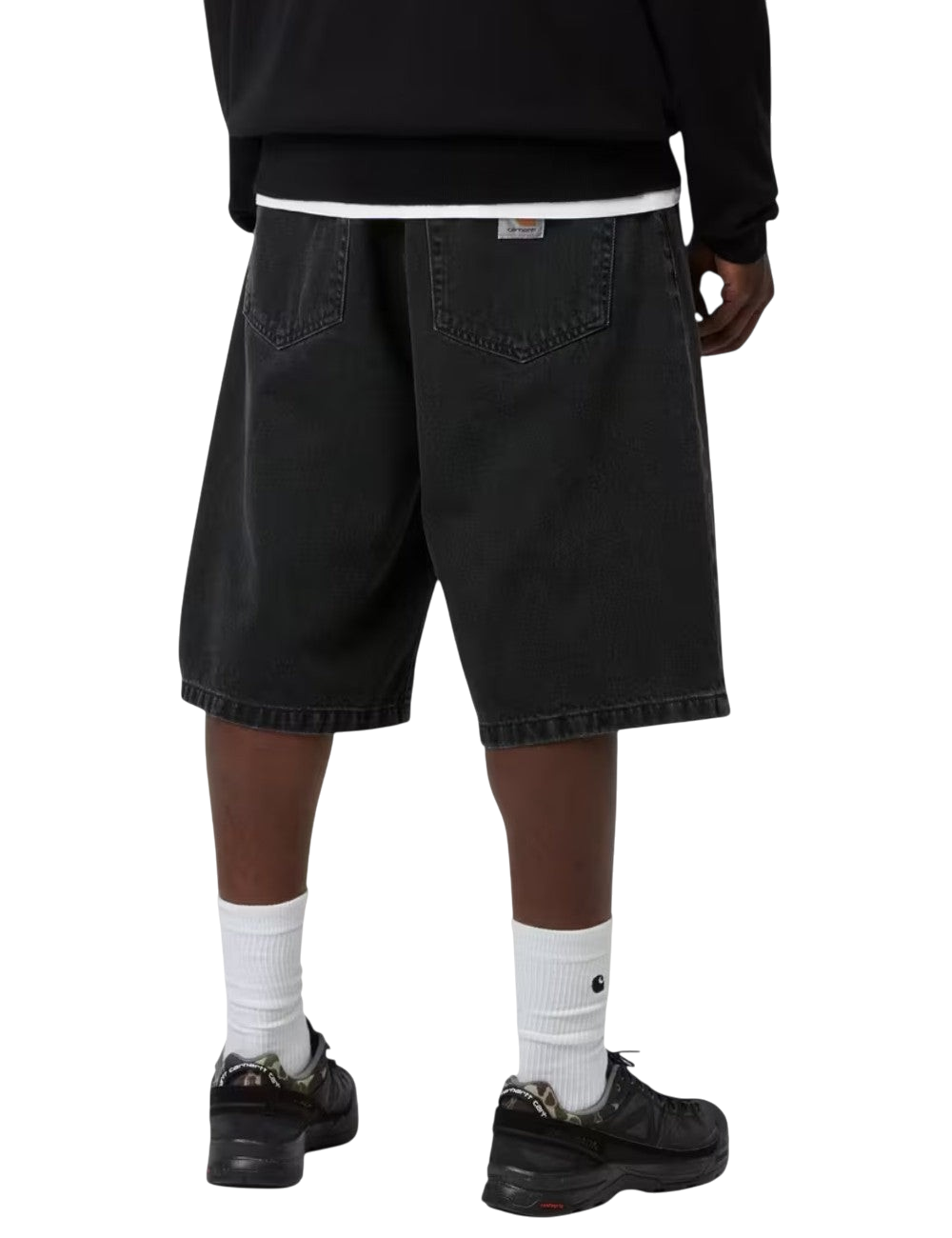 Short Carhartt WIP Landon Short Noir en denim de coton robuste pour homme