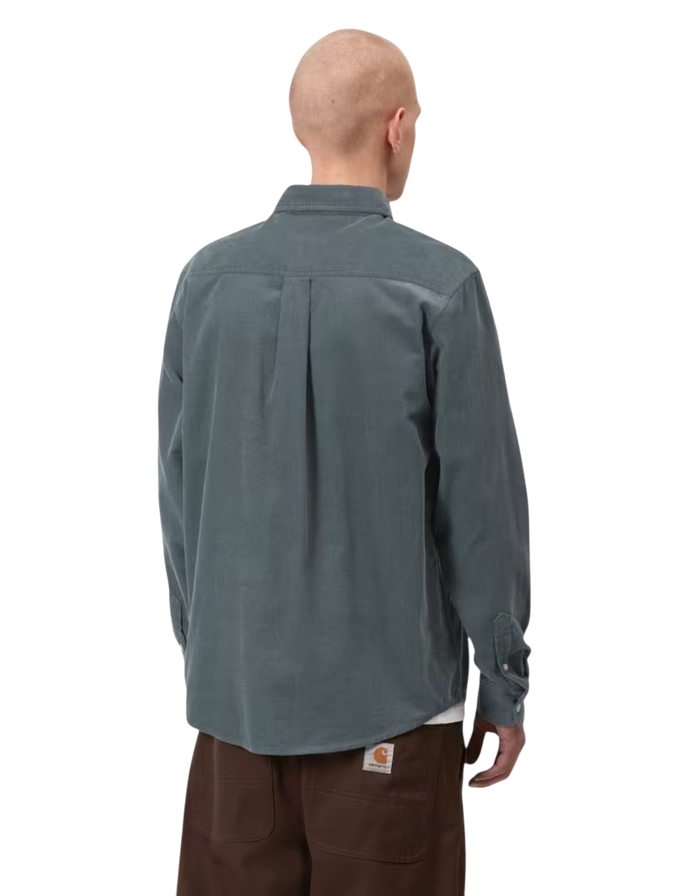 Chemise en velours Carhartt WIP Madison Fine Cord Shirt Bleu (Tide) 100% coton pour homme