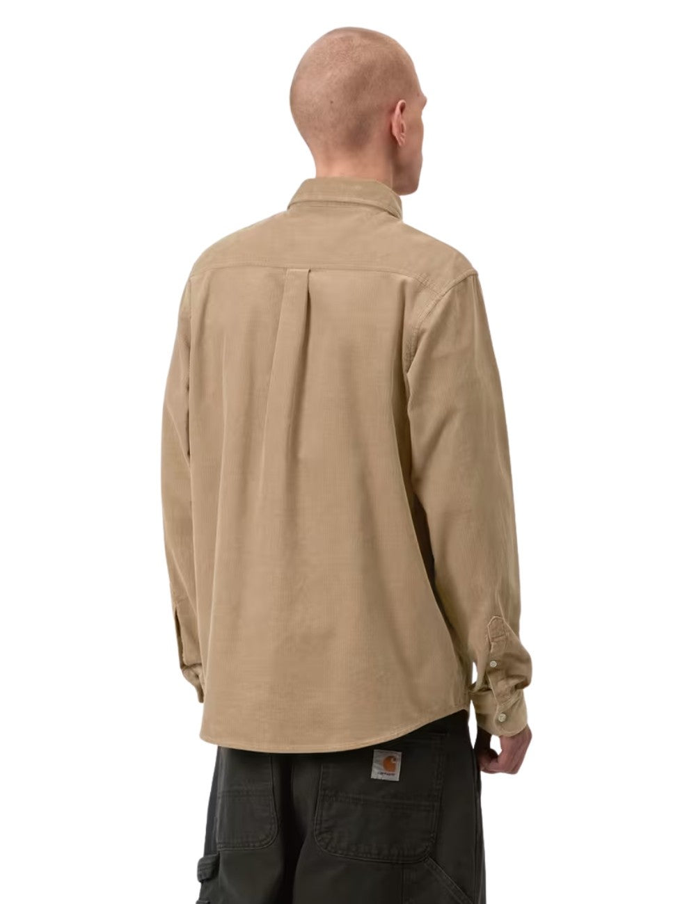 Chemise en velours Carhartt WIP Madison Fine Cord Shirt Marron (Teak) 100% coton pour homme
