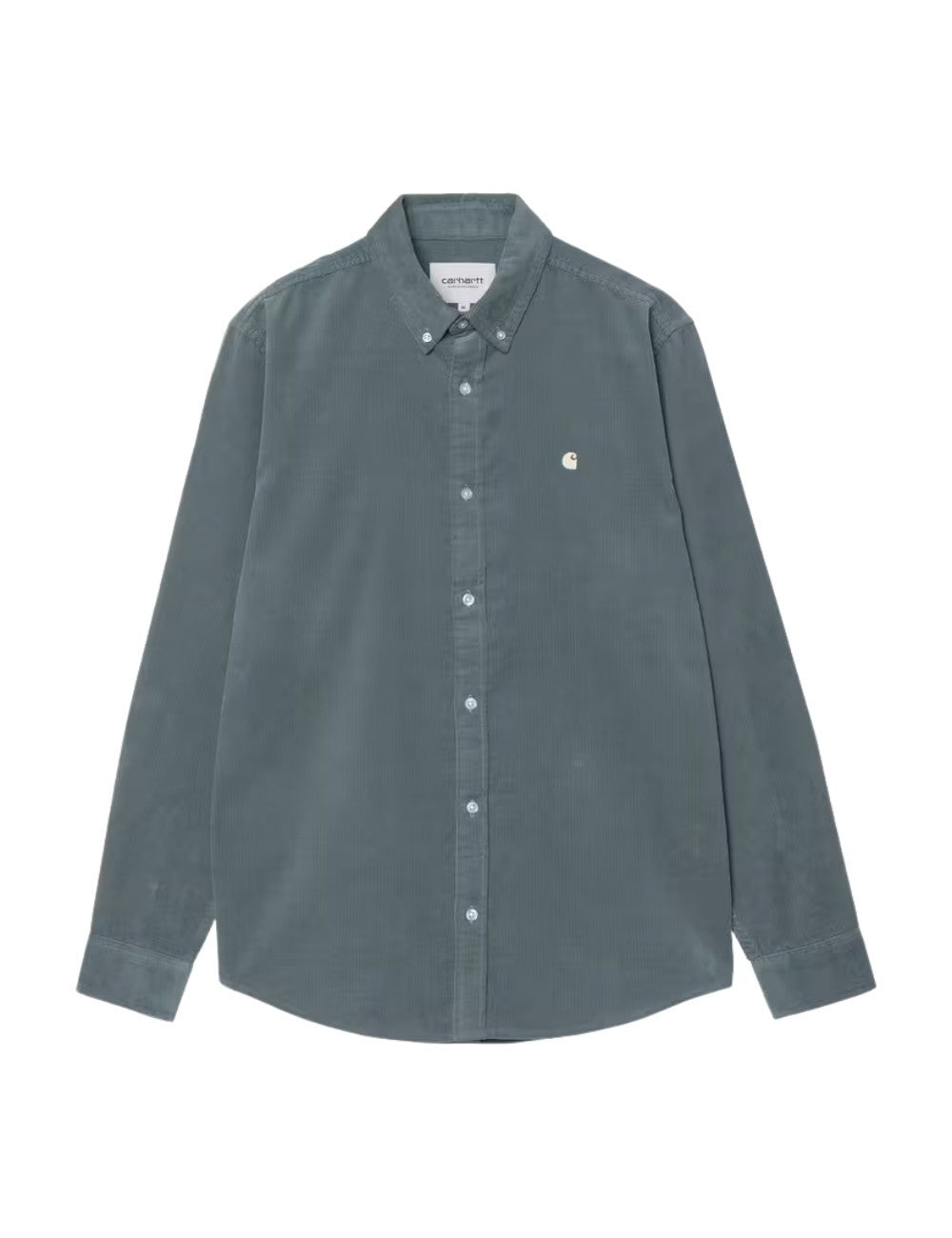 Chemise en velours Carhartt WIP Madison Fine Cord Shirt Bleu (Tide) 100% coton pour homme