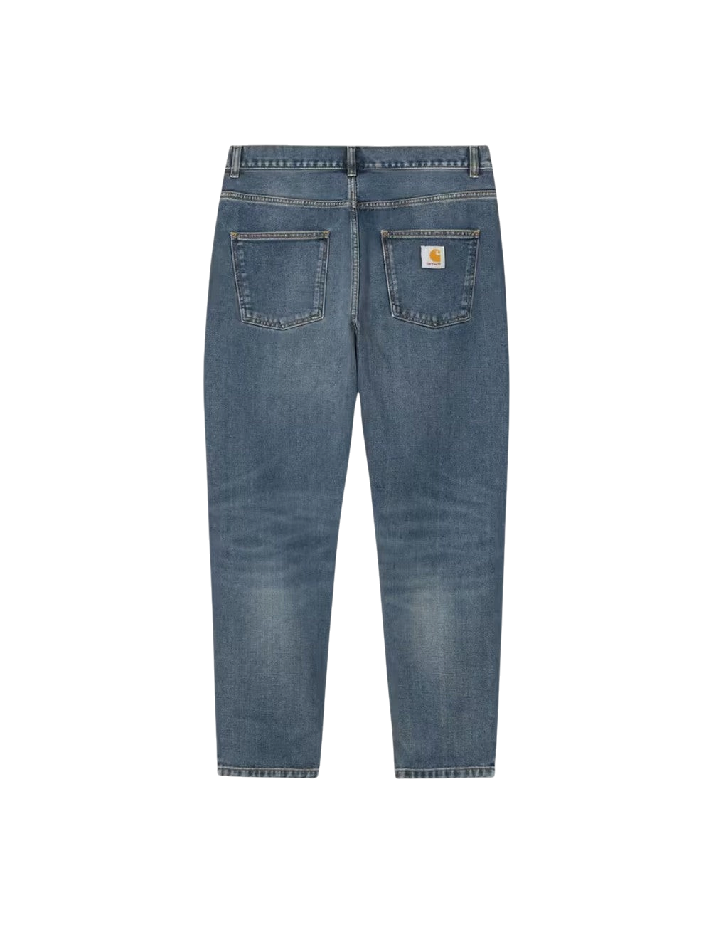Pantalon Carhartt WIP Newel Pant Bleu (Blue Denim, délavé) en denim de coton robuste pour homme