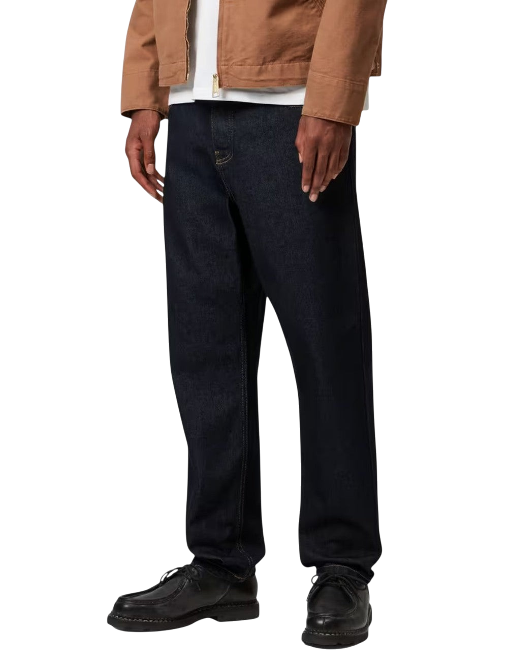 Pantalon Carhartt WIP Newel Pant Bleu (Blue Denim, délavé) en denim de coton robuste pour homme